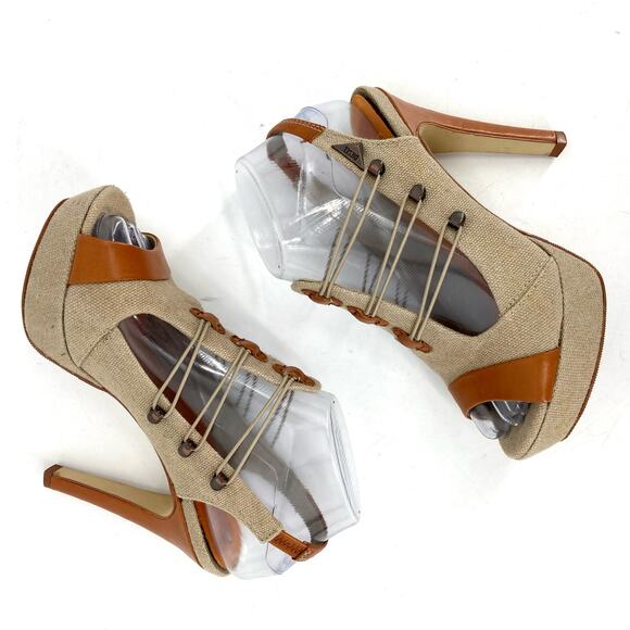 Diesel: canvas and leather heels (37) - Picture 6 of 8